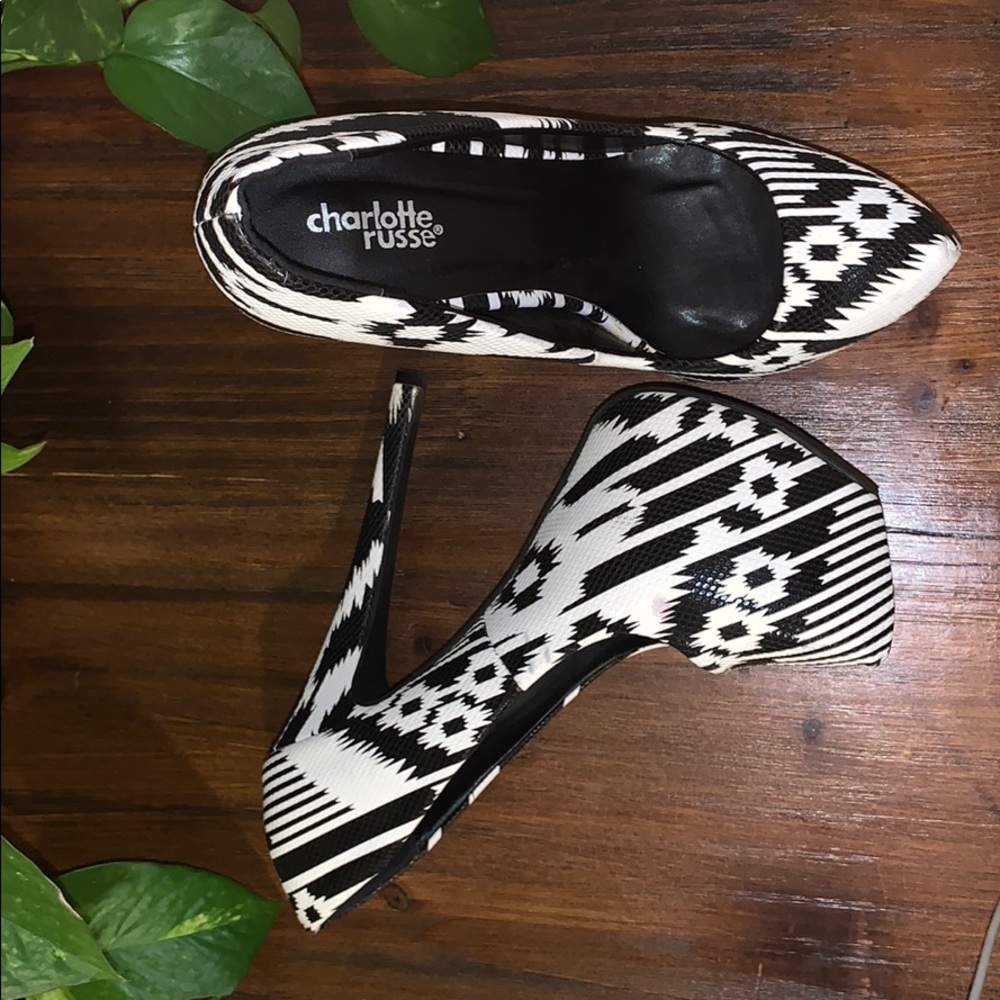 Printed Charlotte Russe Heels